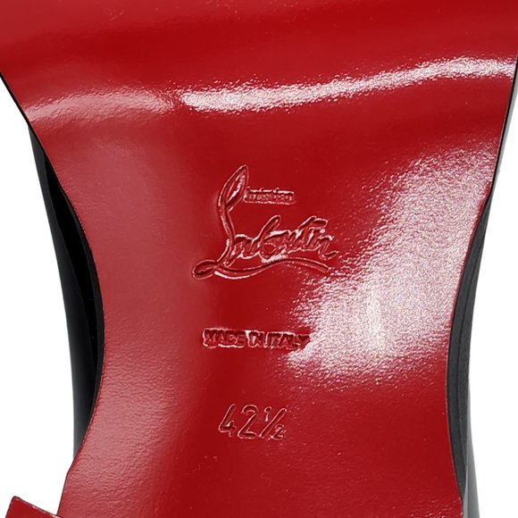 Christian Louboutin Chambeliss Patent Leather Tuxedo Derby Shoes - Picture 12 of 12